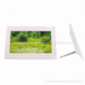 10-inch Digital Photo Frame, Supports 1,080P, with 1,024*600 Pixels, Wall Mountable, Easy to Fix
